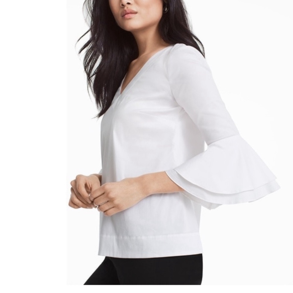 White house Black Market Bell sleeve blouse